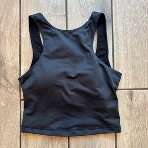 Wonderly Black Sports Bra with Orange Logo – XXS